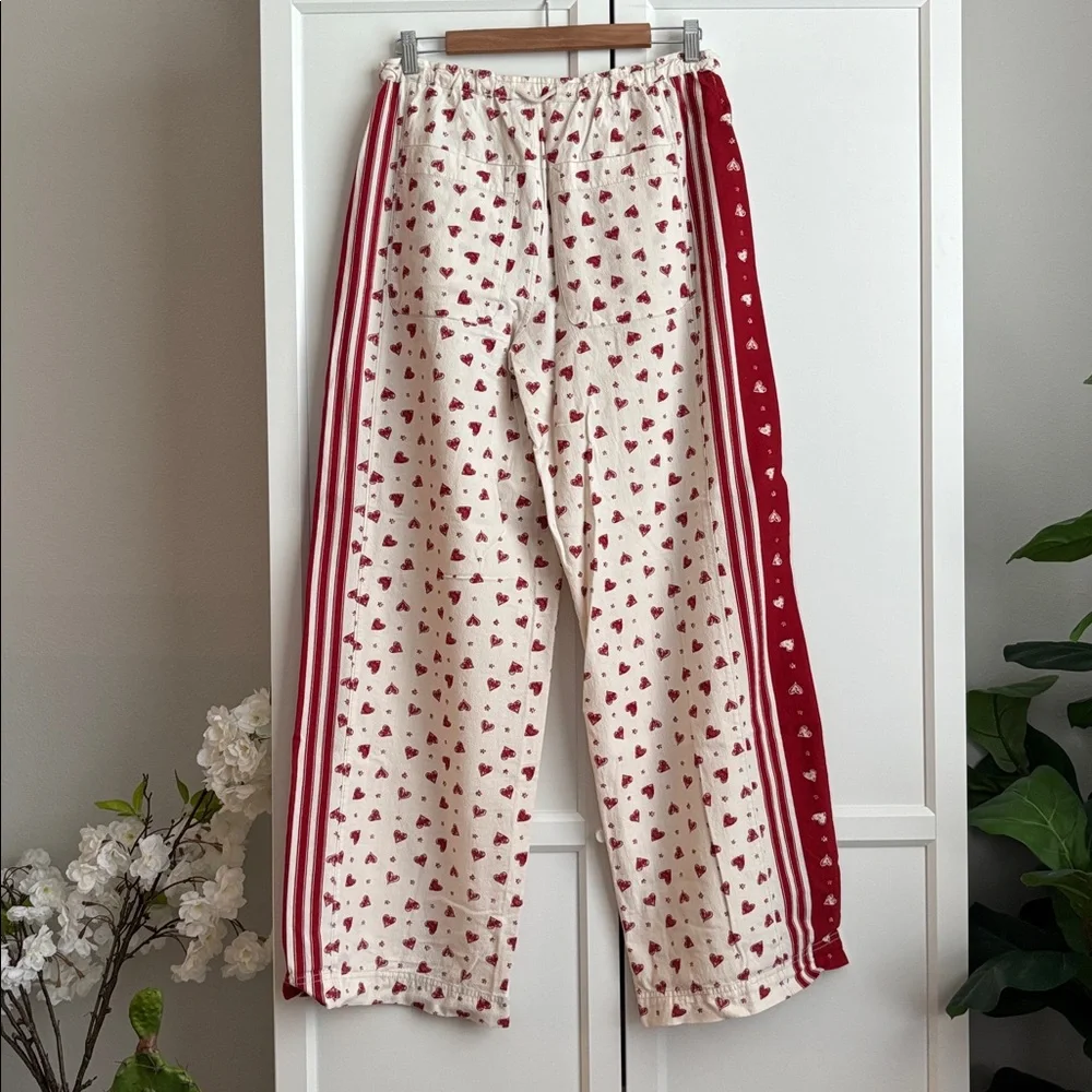 NWOT Hudson Canyon Printed Poplin Pants, Love Combo, XS